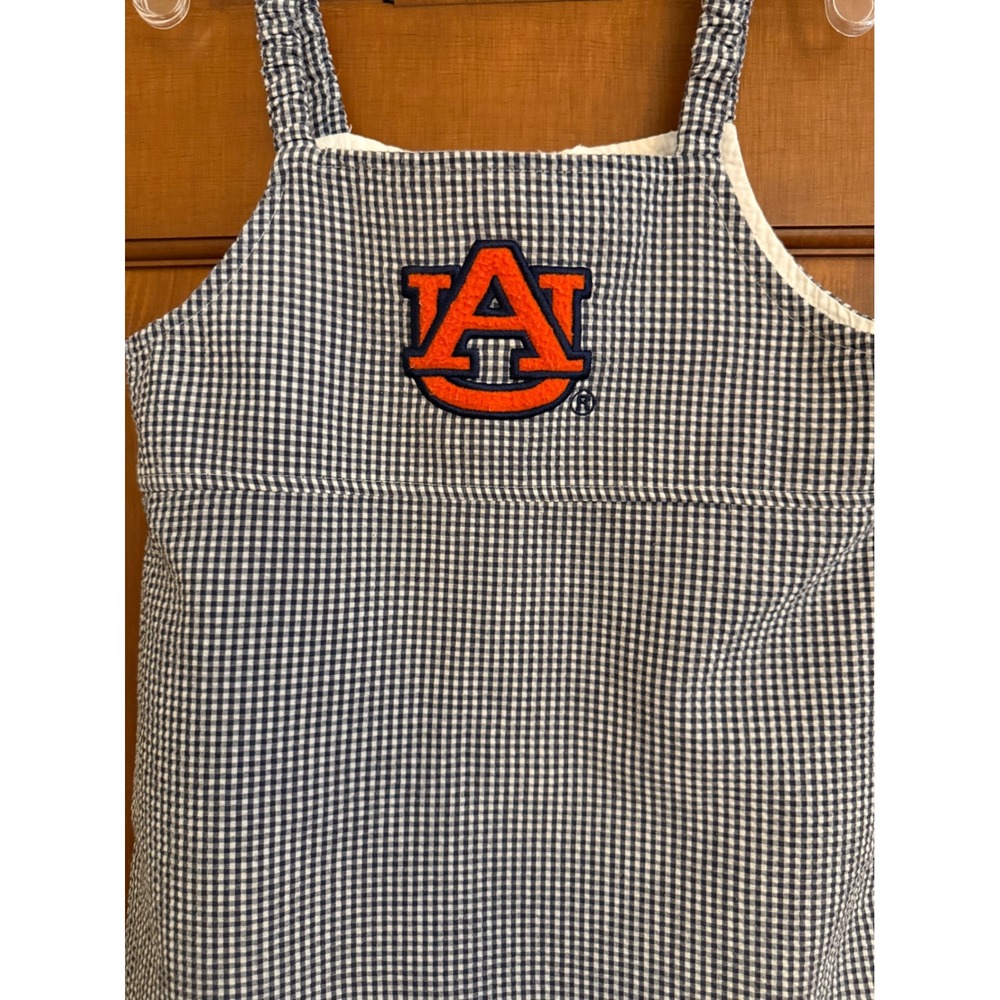 Auburn University Tigers Seersucker Sundress Girls 3T Sara Lynn Togs Gingham